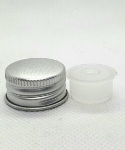 Tapa de Aluminio y Obturador 20/410 (PET00051) para Botella PET ALCOR 100 ml Boca 20/410
