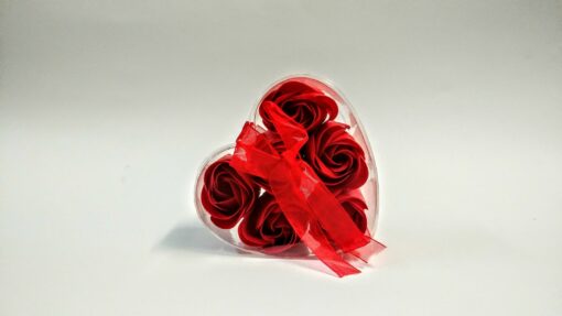 Corazón Jabón 6 Rosas