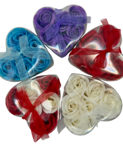 Corazón Jabón 6 Rosas