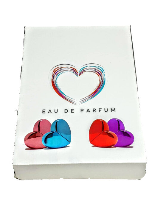 Expositor frascos corazón con perfume - Imagen 2