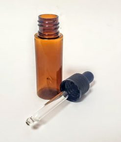 FRASCO PET 20ml AMBAR dropper GOTERO NEGRO