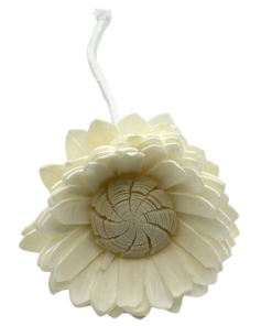 Flor Margarita Con Mecha y Alambre