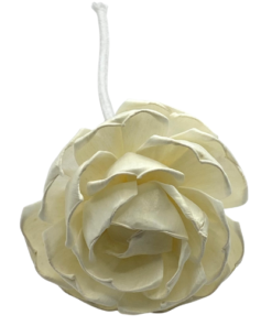 Flor Rosa Con Mecha y alambre