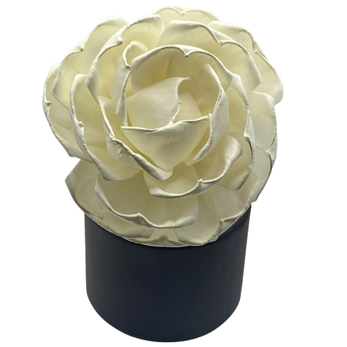Flor Rosa Con Mecha y alambre en mikado