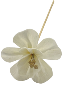 Flor con varilla natural