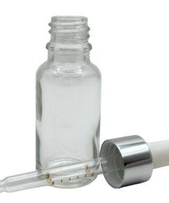 Frasco 20ml Vidrio con Dropper de Vidrio abierto