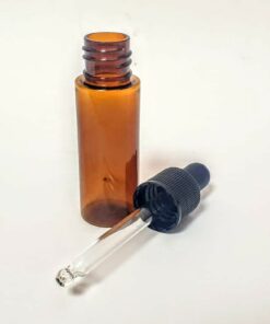 Frasco PET con gotero AMBAR 20ML
