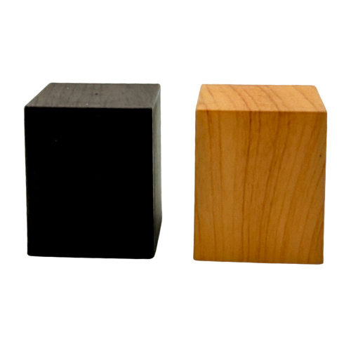 Tapa cuadrada plástico efecto madera con collar