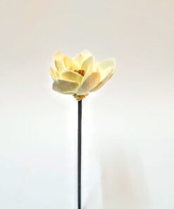 Flor Con Varilla Negra