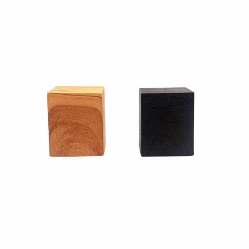 Tapa cuadrada plástico efecto madera con collar