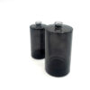Frasco cilindrical tintado negro
